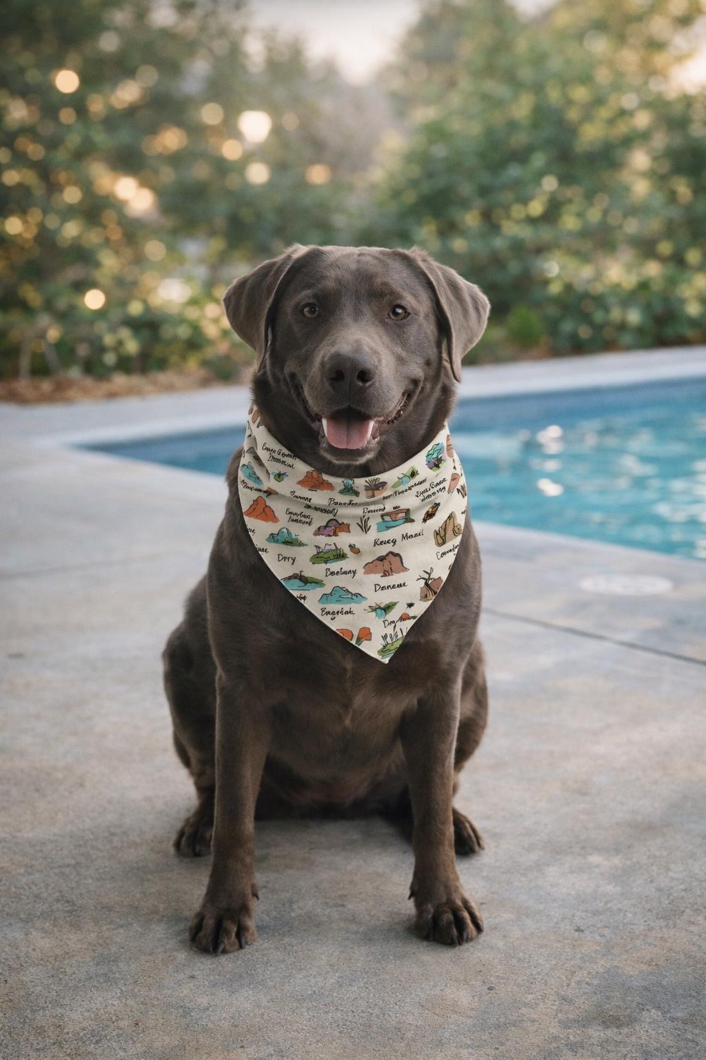 National Parks Scrunchie Pet Bandana