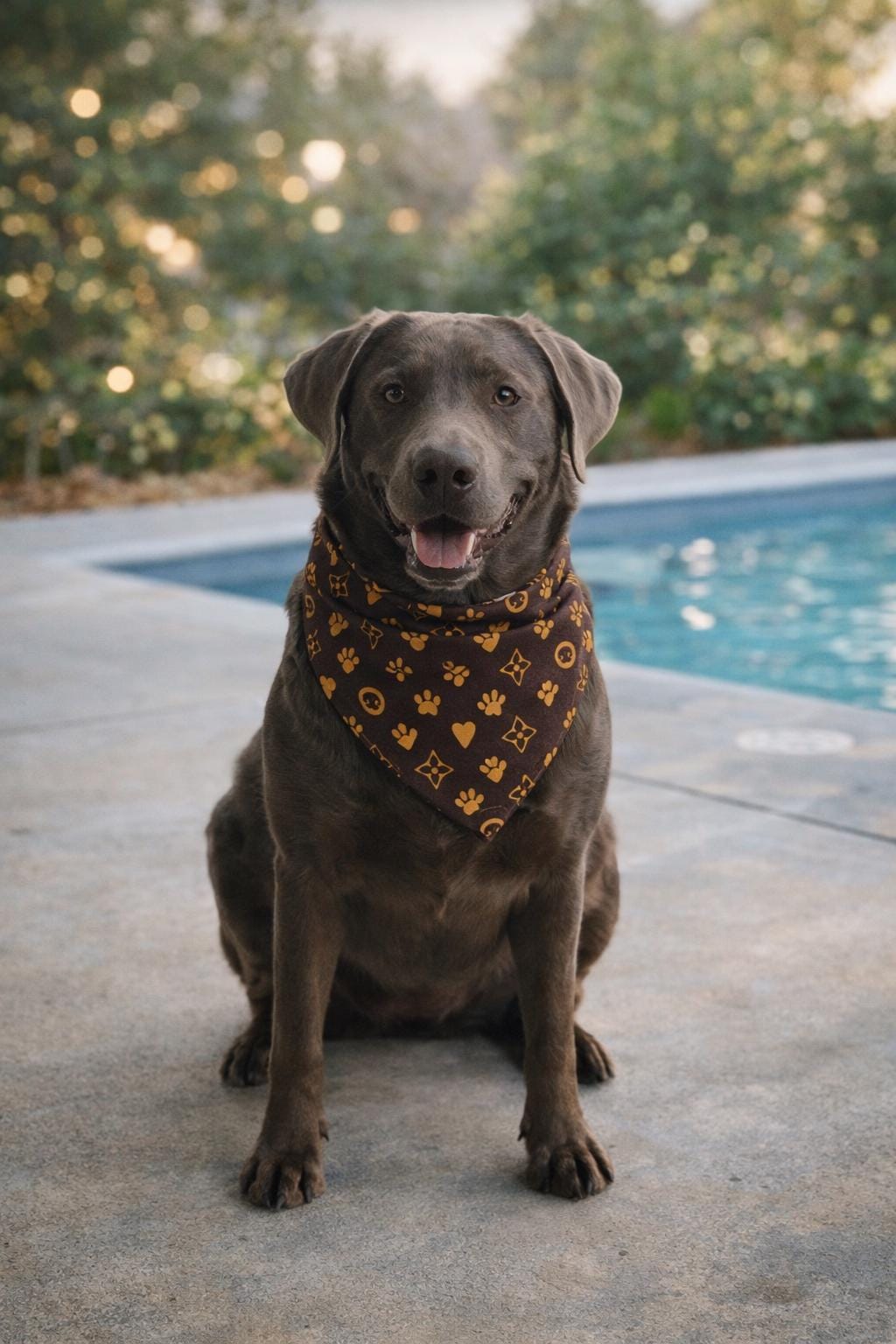 Fancy Scrunchie Pet Bandana - 2 Fabric Color Options Available