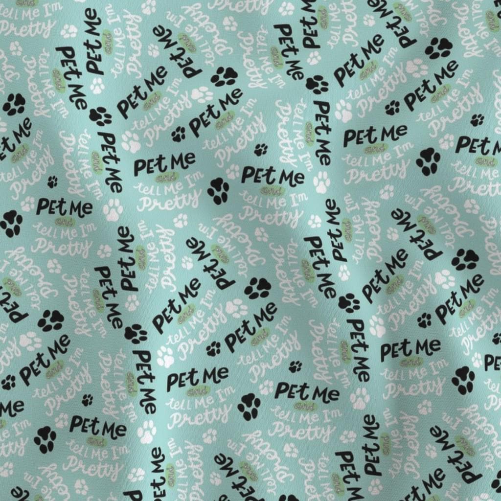 Pet Me I'm Pretty/Cute Scrunchie Pet Bandana - 3 Fabric Options Available