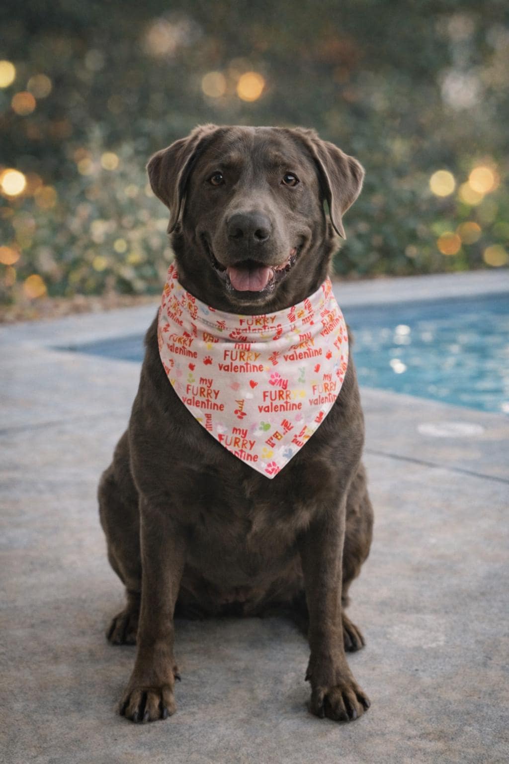 Valentine's Day Scrunchie Pet Bandana - 3 Fabric Options Available